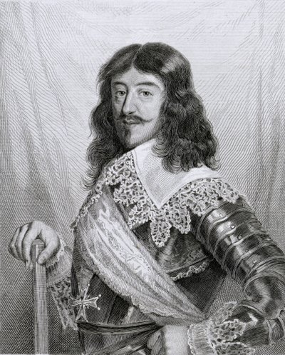 Louis XIII King of France, engraved by Pannier by Joseph Leon Rolland de Lestang Parade